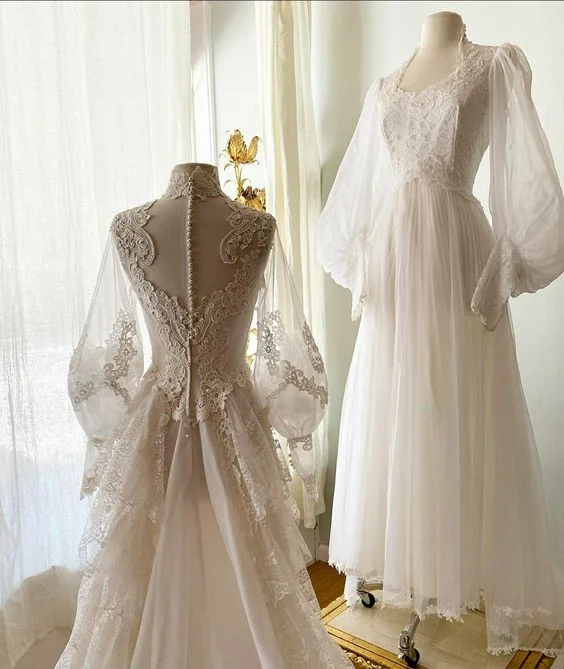 Stunning Chiffon Dress Charming A Line Tulle Wedding Dresses with lace Appliques fg5857 Stunning Chiffon Dress Charming A Line Tulle Wedding Dresses with lace Appliques fg5857