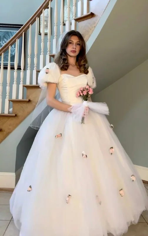 Layered Tulle Dress Classy tulle ball gown wedding dress, 1980s princess style bridal gowns for women fg5871 Layered Tulle Dress Classy tulle ball gown wedding dress, 1980s princess style bridal gowns for women fg5871