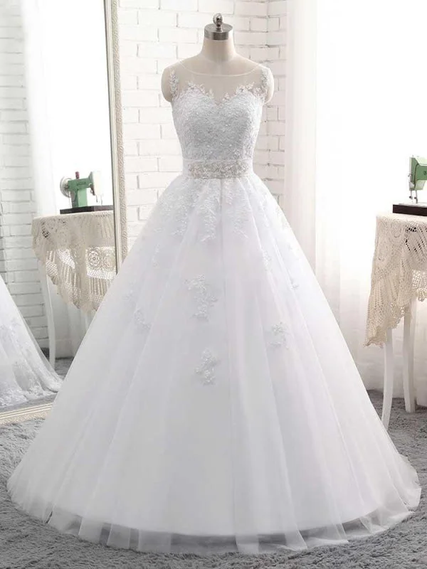 Sophisticated Dress Elegant Lace-Up Ball Gown Wedding Dresses