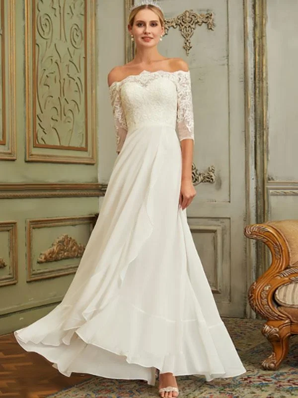 Empire Line Gown Evening Dress Bateau Neck Chiffon Floor Length Applique Social Dinner Dresses Party Gown Empire Line Gown Evening Dress Bateau Neck Chiffon Floor Length Applique Social Dinner Dresses Party Gown