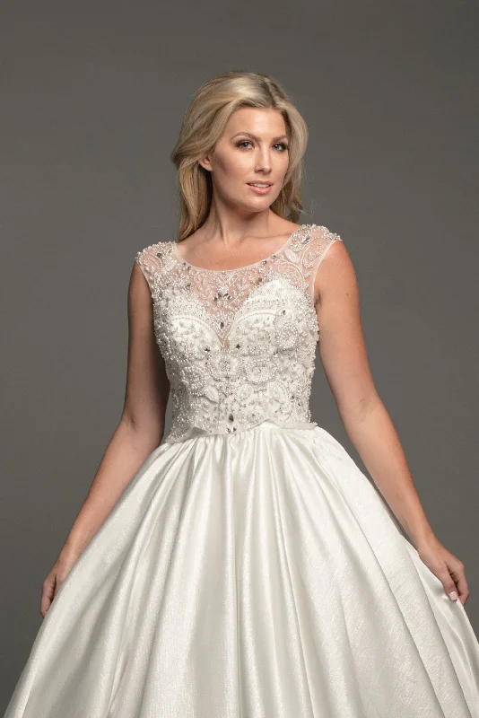 Feathered Gown Johnathan Kayne Bridal B121 Size 6, 14 Sheer Crystal Bridal Bodice Accessory Wedding Feathered Gown Johnathan Kayne Bridal B121 Size 6, 14 Sheer Crystal Bridal Bodice Accessory Wedding