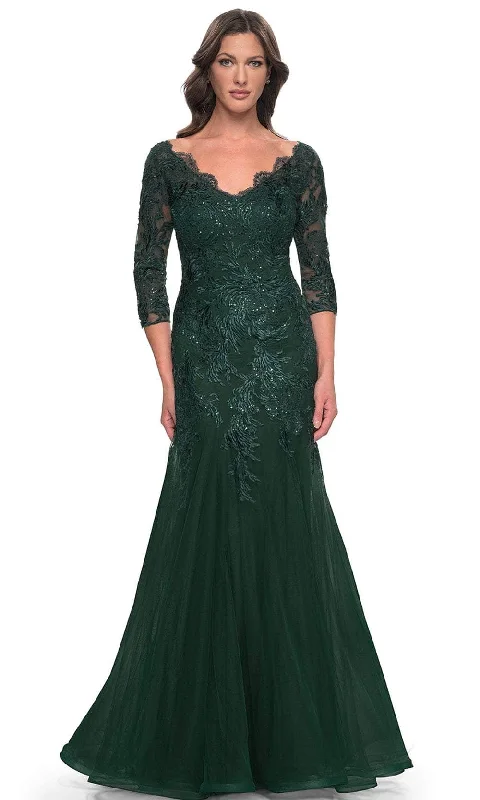 La Femme 30823 - Mermaid Tulle Evening Dress