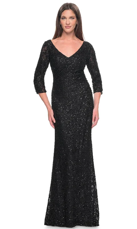 La Femme 31721 - Beaded Lace Evening Dress