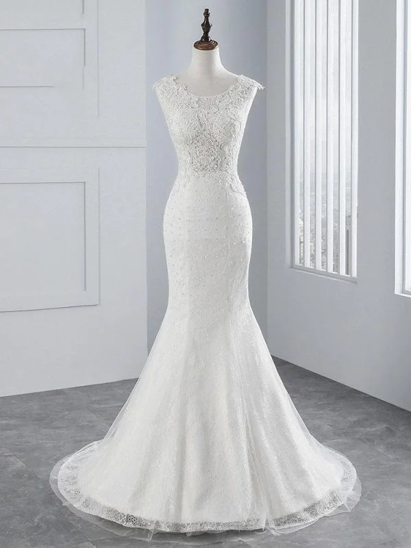 Short Wedding Dress New Style Lace Mermaid Wedding Dresses
