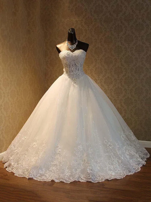 Chiffon Dress Popular Luxury Lace Ball Gowns Beaded Wedding Dresses