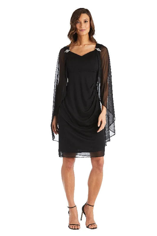 Sparkle Ball Gown R&M Richards 2438W Mother Of The Bride Short Dress Sale