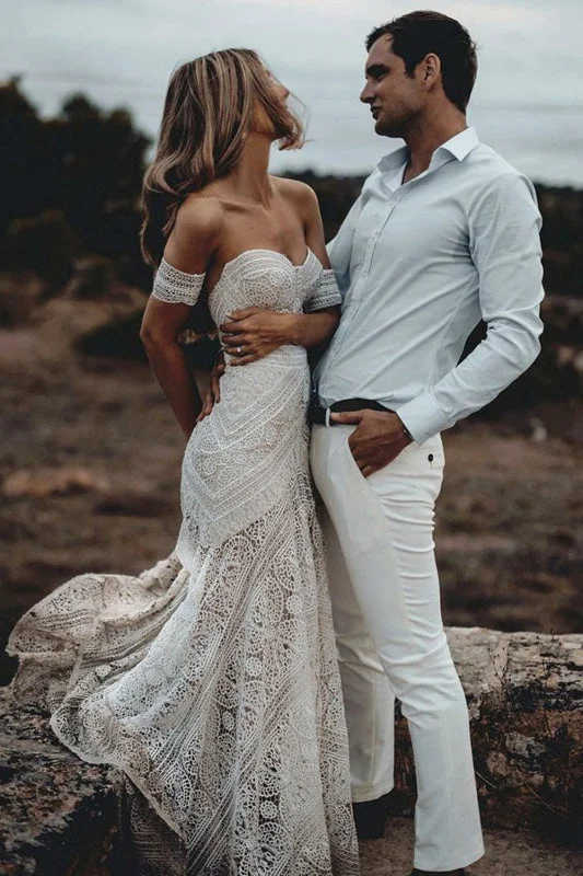 Satin Dress SD0369 Ivory Lace Beach Wedding Dresses Sweetheart Neck Rustic Boho Wedding Dresses Satin Dress SD0369 Ivory Lace Beach Wedding Dresses Sweetheart Neck Rustic Boho Wedding Dresses