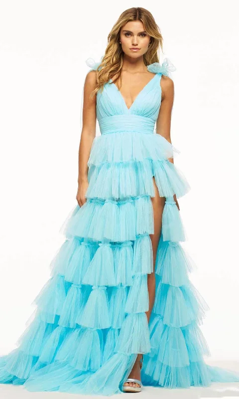 Sherri Hill 56066 - Bow Off Shoulder Sleeve Gown