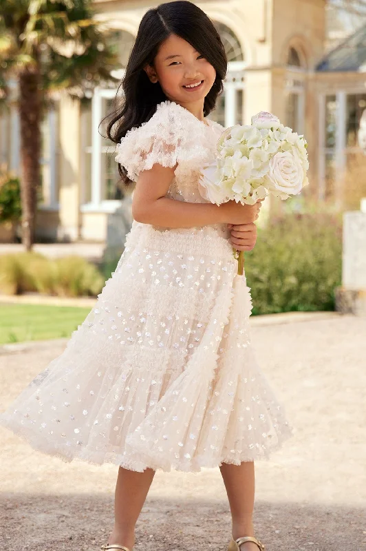 Feathered Gown Vivian Kids Dress