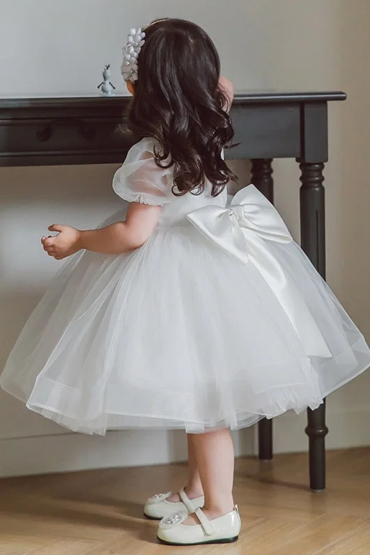 Fairytale Gown White Organza Ball Gown Flower Girl Dress
