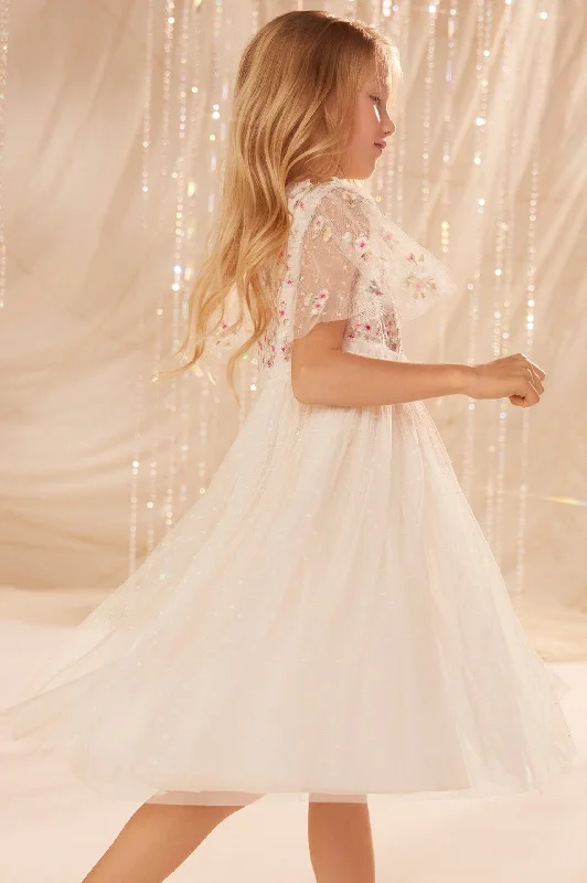 Strapless Dress Wildflower Ditsy Bodice Kids Dress