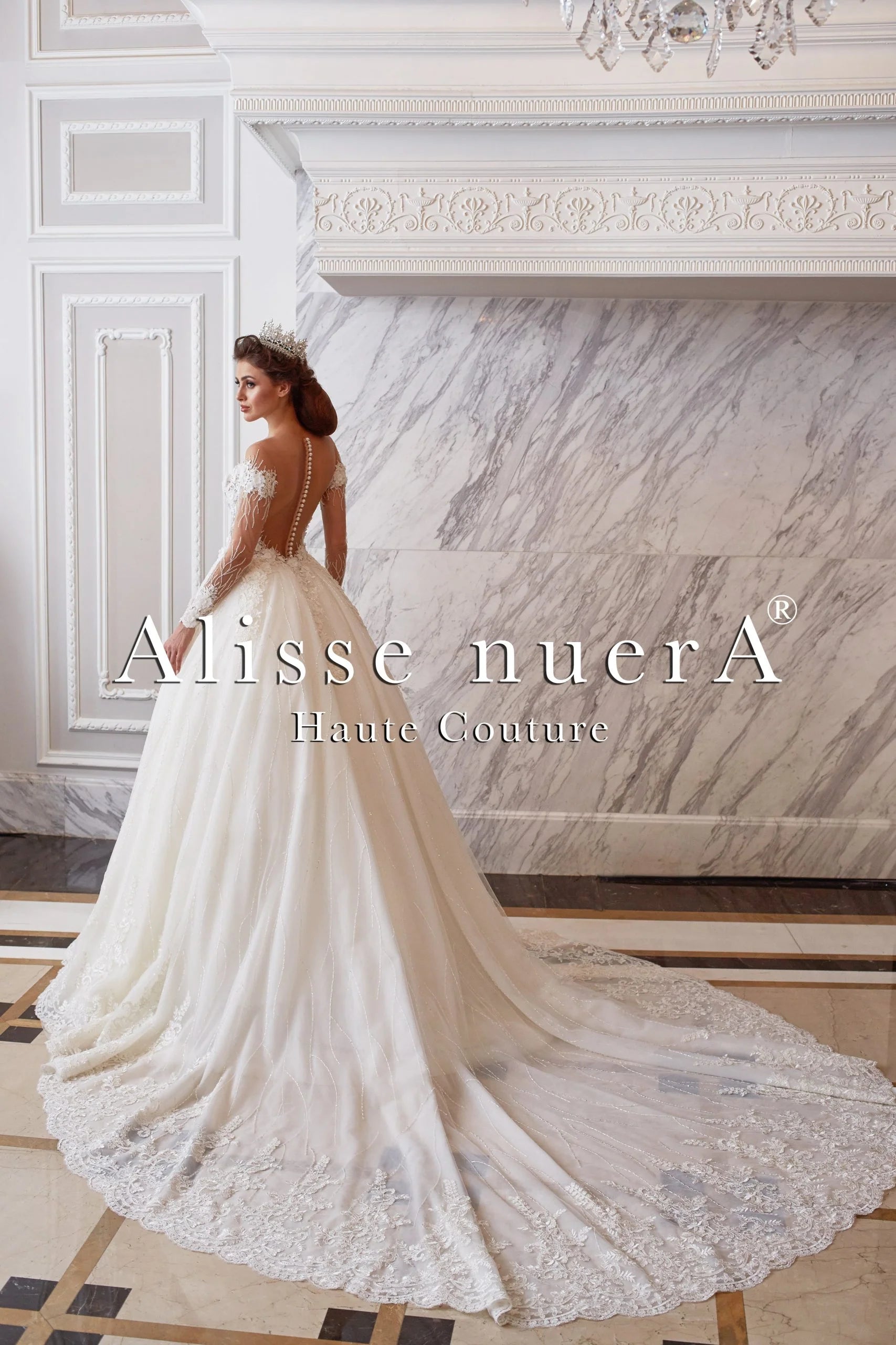 Flowy Chiffon Dress Winter White Princess Wedding Gown with Off Shoulder Illusion Transparent Long Sleeve Flowy Chiffon Dress Winter White Princess Wedding Gown with Off Shoulder Illusion Transparent Long Sleeve