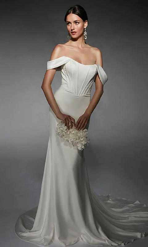 Beautiful Wedding Gown Alyce Paris 7109 - Detachable Straps Fitted Wedding Gown