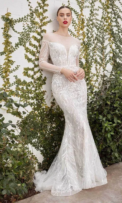 Handmade Dress Andrea and Leo A1085W - Illusion Jewel Embroidered Bridal Gown