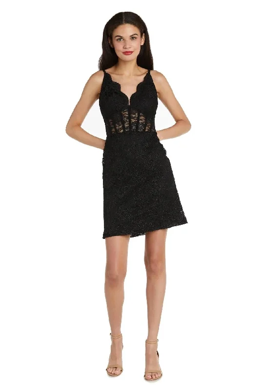 Black 1 Morgan & Co 12976 Short Cocktail Homecoming Dress Sale