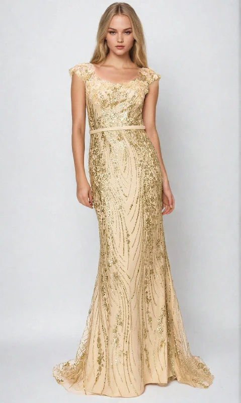 Hand-Stitched Lace Dress Cinderella Couture Long Formal Dress 8057j
