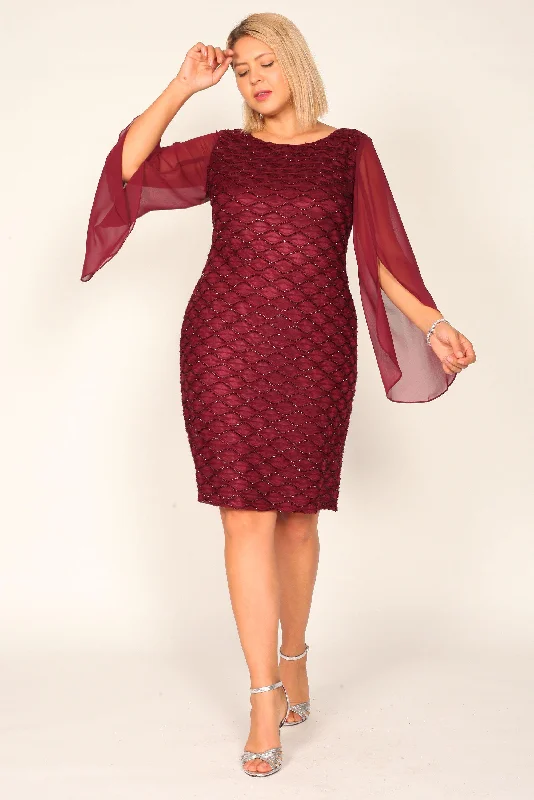 Connected Apparel Short Formal Cocktail Dress