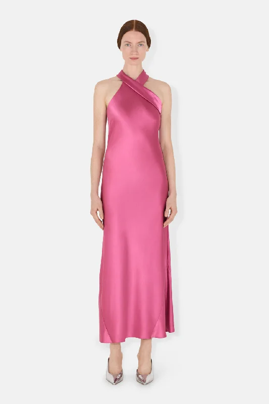 Appliqué Dress CROPPED PANDORA DRESS - MAGENTA