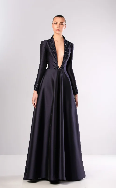 Hand-Stitched Lace Dress Edward Arsouni Couture FW648 Dress