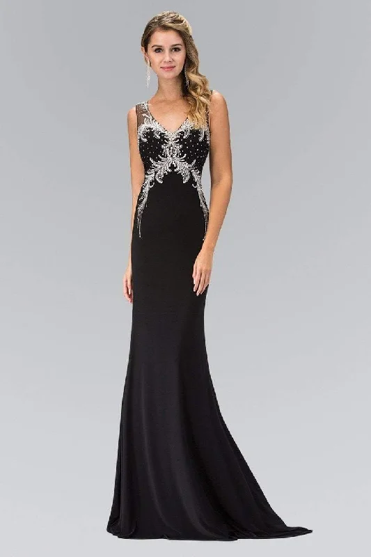 Hand-Beaded Gown Elizabeth K GL1358