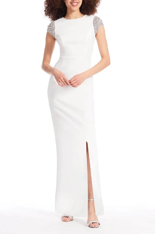 Couture Wedding Gown Emily Shalant 17D-0032 - Sequined Embellished Cap Sleeve Long Dress Couture Wedding Gown Emily Shalant 17D-0032 - Sequined Embellished Cap Sleeve Long Dress