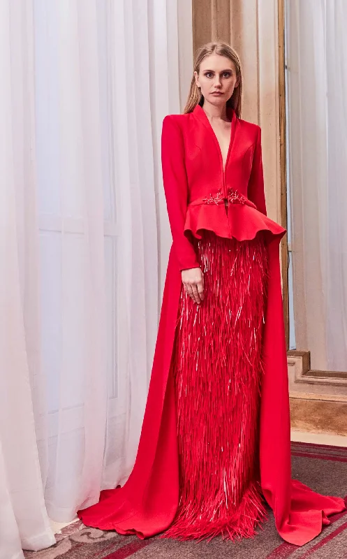 Feathered Gown Gatti Nolli Couture GA5768GA5769 Dress