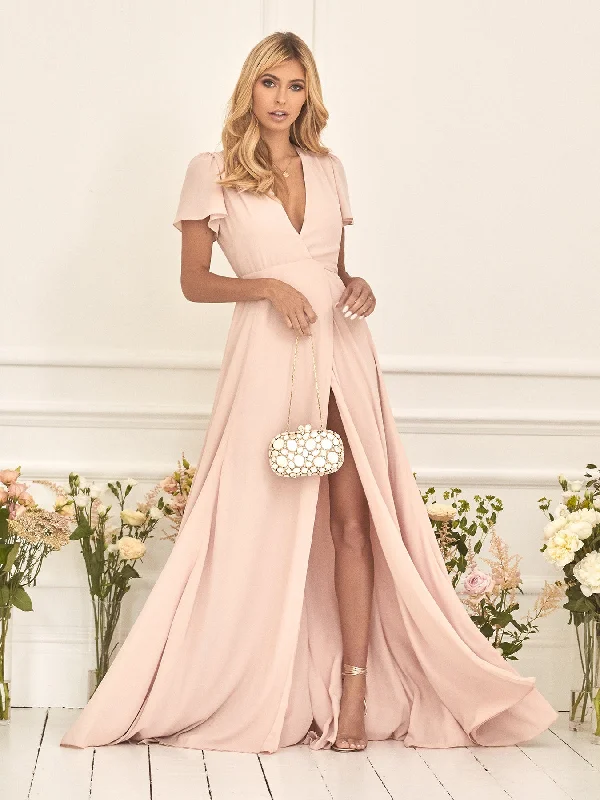 Unique Silhouette Gown Jeanne blush pink dress