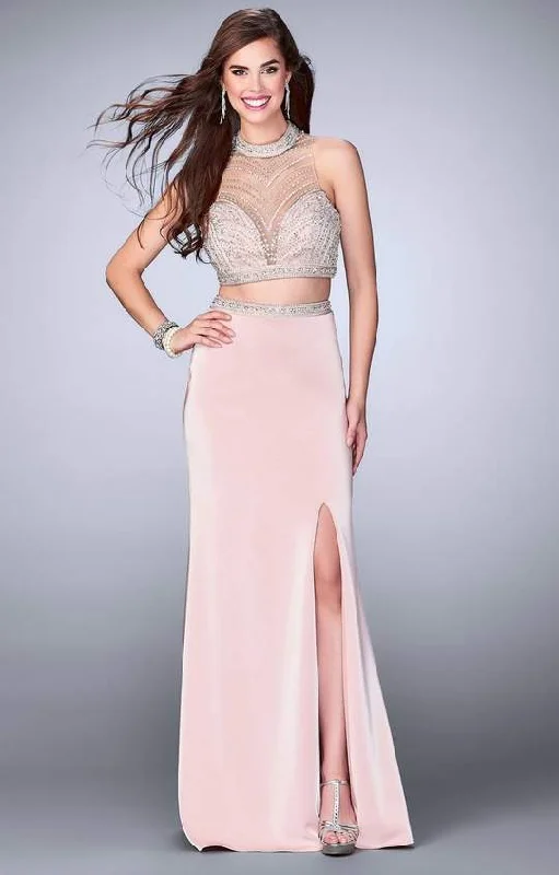 Flowing Wedding Gown La Femme 24126SC