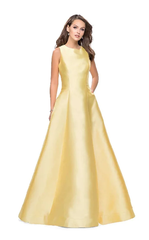 Hand-Stitched Lace Dress La Femme 25425 Dress