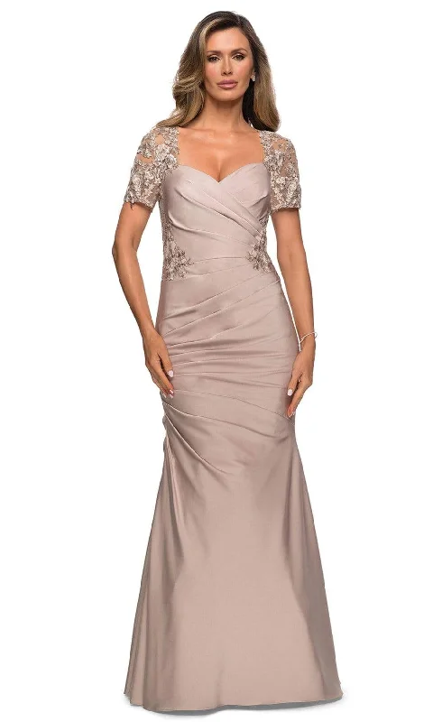 Scalloped Edge Dress La Femme 27989SC