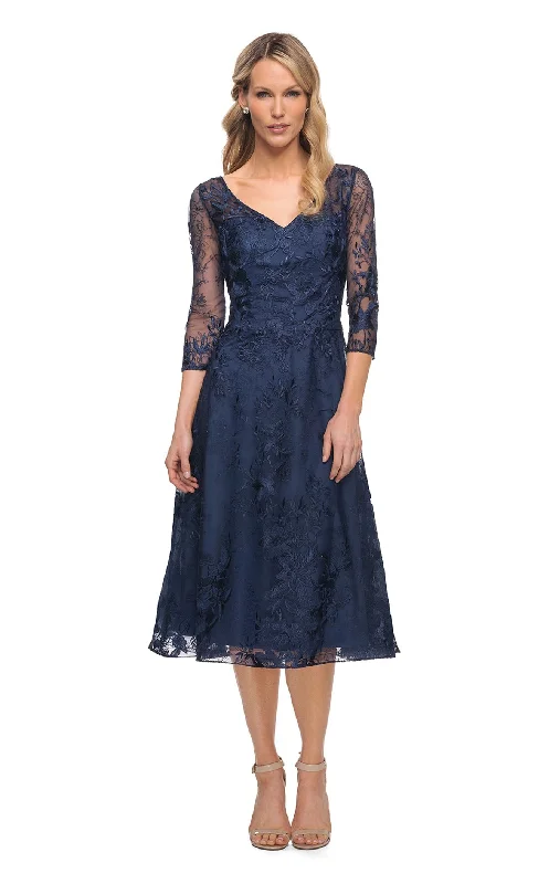 Flowy Chiffon Dress La Femme 30016 Dress
