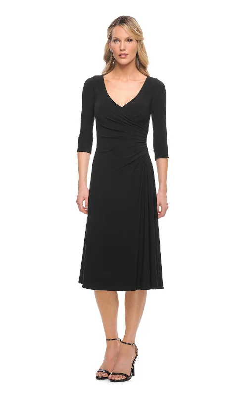 Regal Satin Gown La Femme 30069 Dress