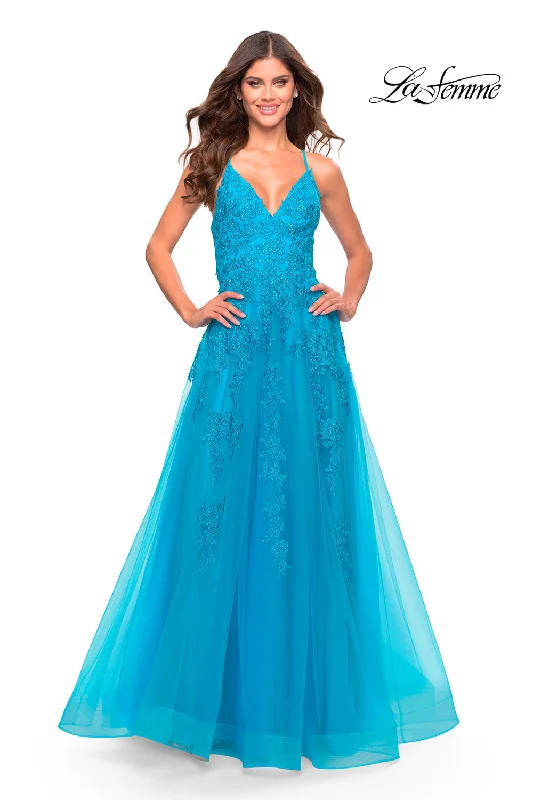 Tea-Length Dress La Femme 31503 Dresses