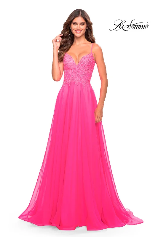 Hand-Stitched Lace Dress La Femme 31506 Dresses