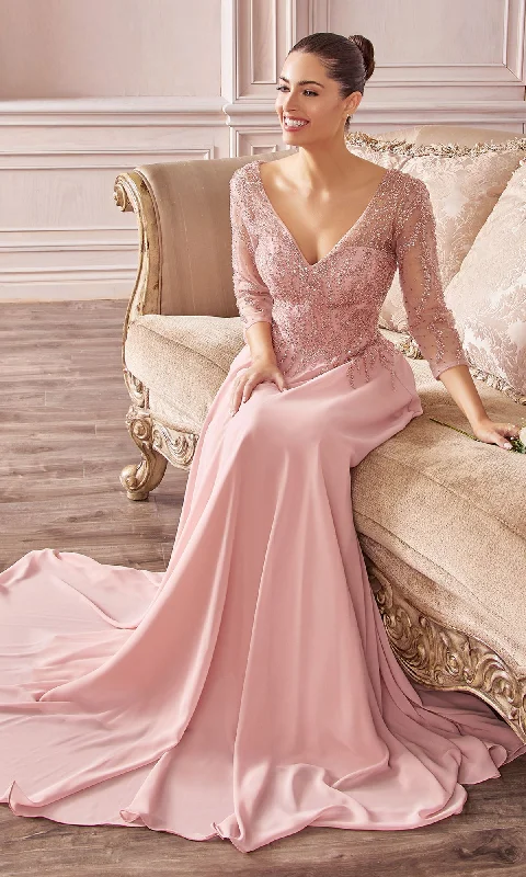 Appliqué Dress Long Formal Dress CD0171 by Ladivine