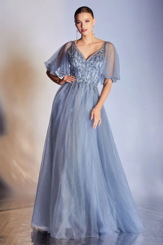 Classic Satin Dress Formal Long Dress Cd0175 by Ladivine
