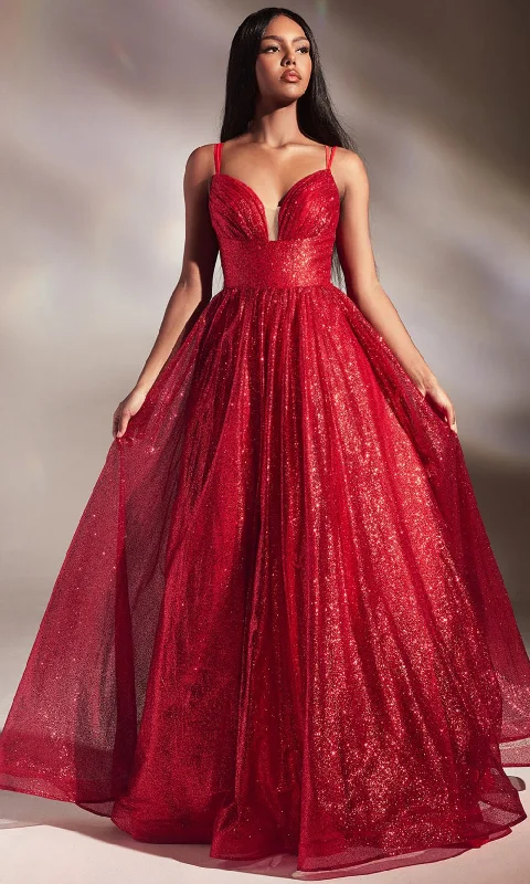 Floral Appliqué Gown Ladivine CD996