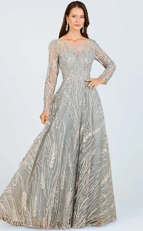Floral Appliqué Gown Lara 29192 Dress