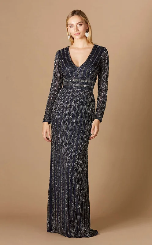 Floral Appliqué Gown Lara 29343 Dress