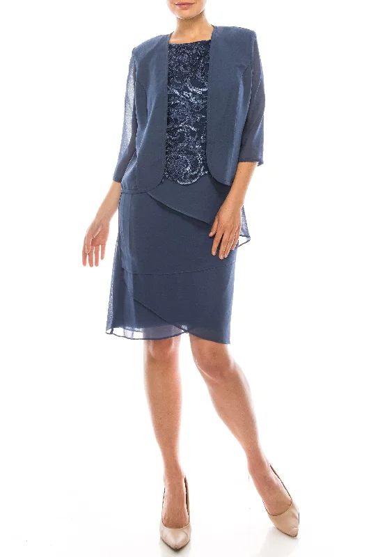 Le Bos Mother of the Bride Short Jacket Dress 28058