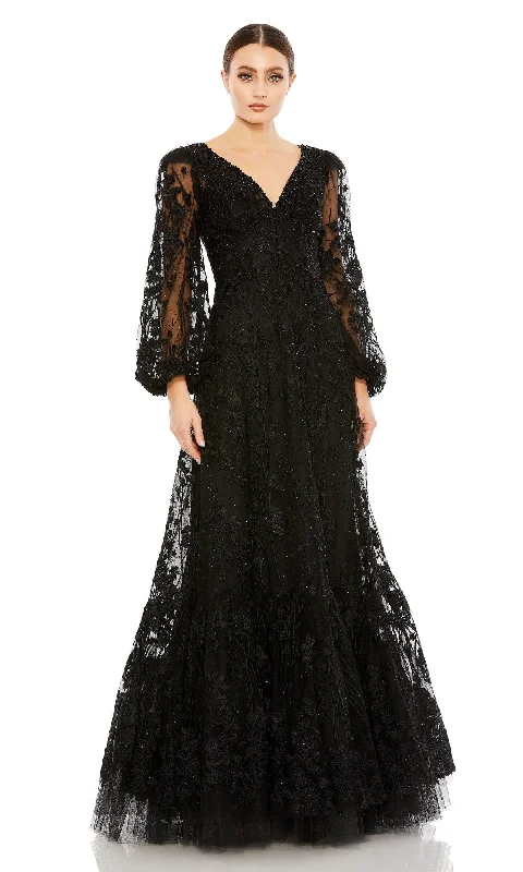 Couture Wedding Gown Mac Duggal Long Formal Dress 20430