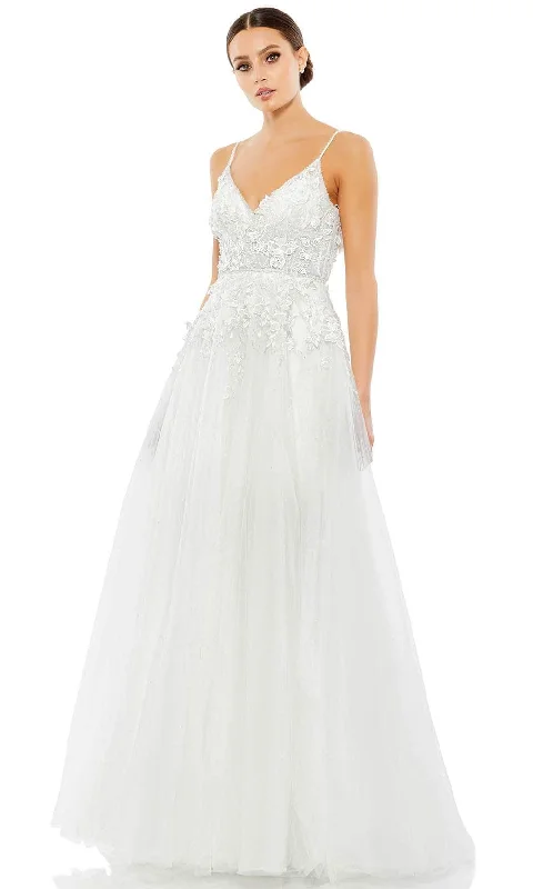 Luxury Lace Gown Mac Duggal 11228 - Floral Embroidered Bridal Gown
