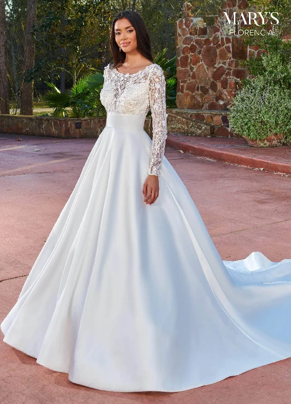 Ruched Bodice Dress Mary's Bridal MB3149 - Floral Appliqued Bateau Neck Wedding Gown Ruched Bodice Dress Mary's Bridal MB3149 - Floral Appliqued Bateau Neck Wedding Gown