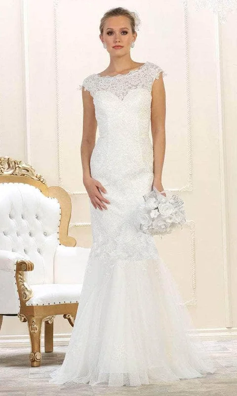 Unique Wedding Gown May Queen Bridal MQ1564B - Laced Mermaid Dress