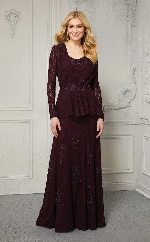 Hand-Beaded Gown MGNY 72422 Dress