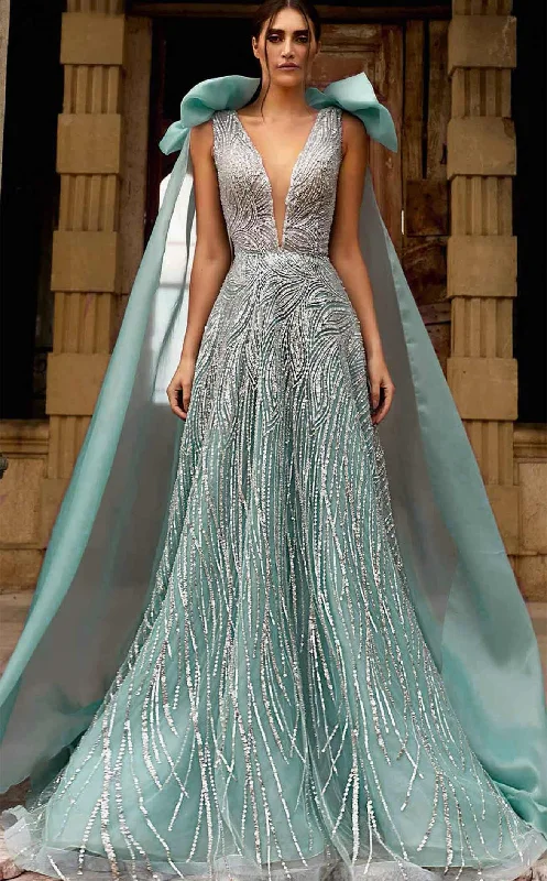 Tea-Length Dress MNM Couture K3923 Dress