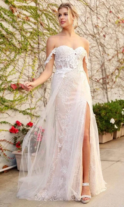Timeless Lace Dress Nox Anabel E441 - Sweetheart Floral Lace Bridal Gown