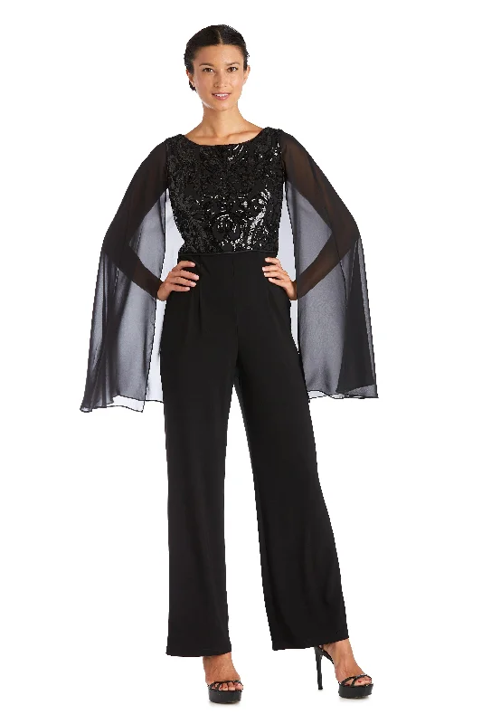 R&M Richards 7539 Capelet Jumpsuit