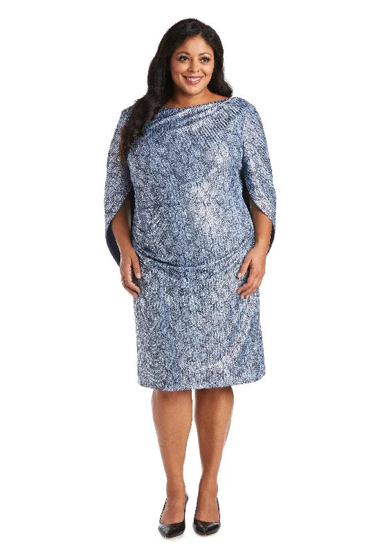 R&M Richards 7211W Plus Size Short Cocktail