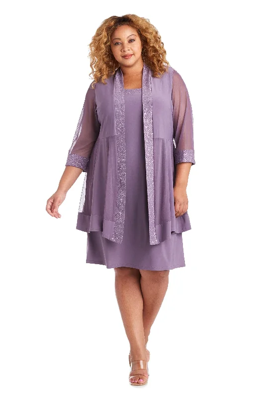 R&M Richards 8993W Plus Size Short Jacket Dress